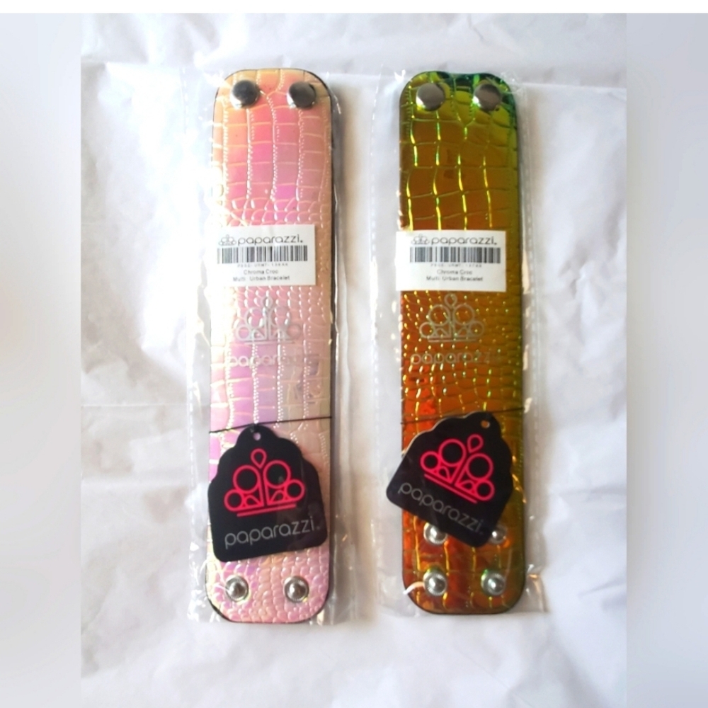 Paparazzi Pink and Green Phone Covers with Decorative Charms